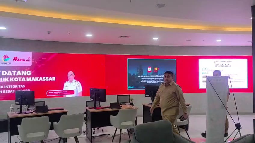 Wali Kota Makassar Munafri Arifuddin saat sidak di Gedung Makassar Government Center (MGC) lantai 2, Selasa (13/1/2026).