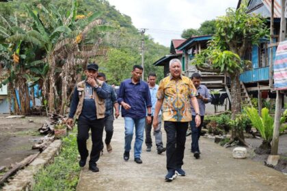 Bupati Pinrang Tinjau Jembatan Rusak