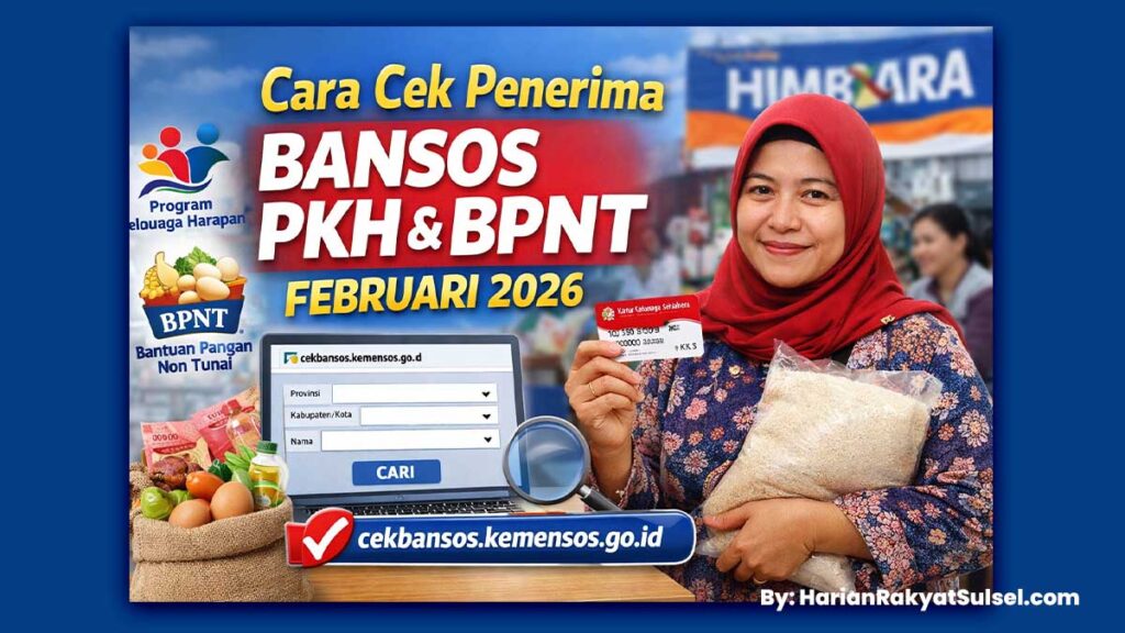 Bansos PKH dan BPNT Tahap 1 Cair Februari 2026, Begini Cara Cek Penerima