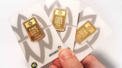 Harga Emas Antam Turun Rp17 Ribu, Kini Rp2,956 Juta per Gram