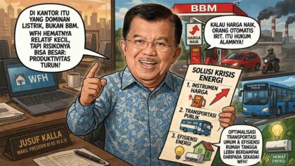 JK Kritik WFH: Hemat BBM Minim, Risiko Produktivitas Lebih Besar