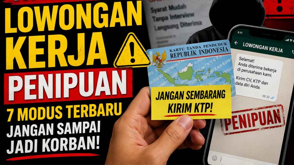 Viral! Modus Baru Lowongan Kerja Palsu, KTP Jadi Sasaran