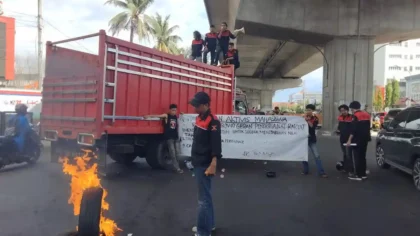 Demo Mahasiswa Digelar di Sejumlah Titik Makassar, Polisi Siapkan Pengamanan