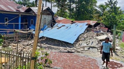 Gempa M 6,7 Palu: Satu Warga Meninggal, 76 Luka dan 1.254 Rumah Rusak