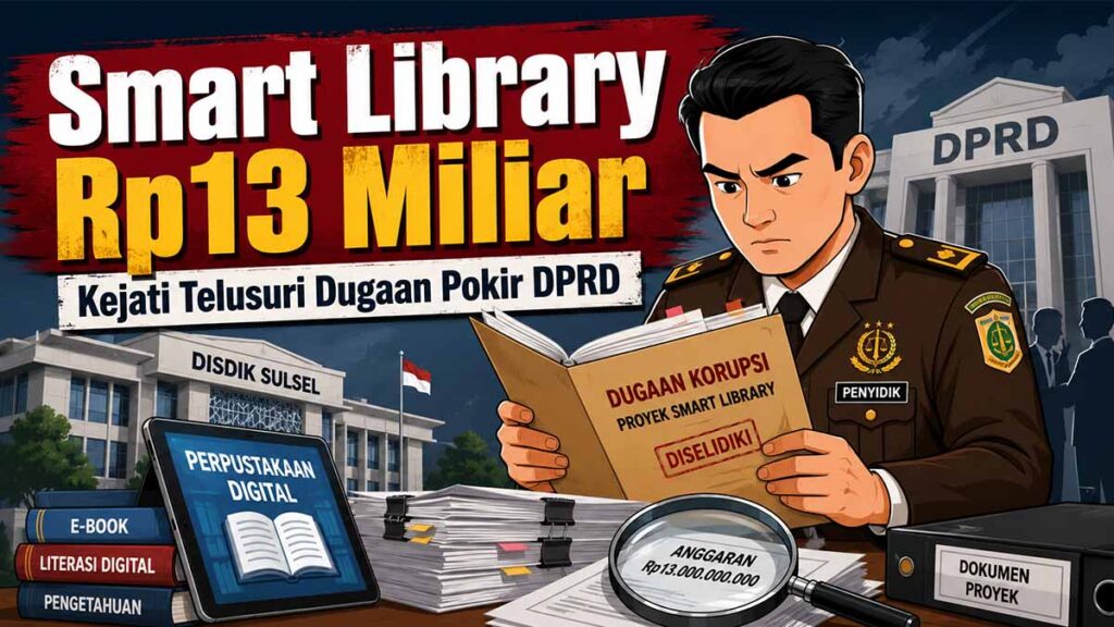 Kejati Sulsel Telusuri Dugaan Pokir DPRD dalam Proyek Smart Library Rp13 Miliar