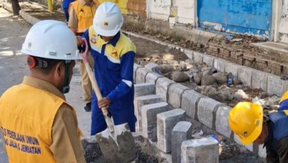 Usai PKL Ditertibkan, Pemkot Makassar Percantik Trotoar Jalan Tinumbu