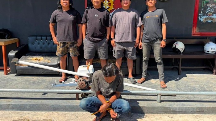 Residivis curi mesin perahu nelayan di Parepare ditangkap. (dok. Istimewa)