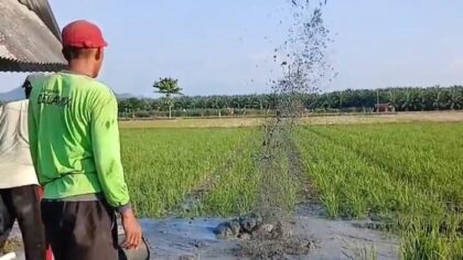 Semburan Air Bercampur Lumpur Muncul Saat Bor Sumur di Mamuju Tengah
