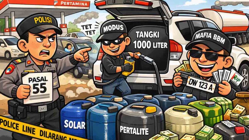 Tangki Raksasa di Pajero, Polisi Sita 18.905 Liter BBM Subsidi
